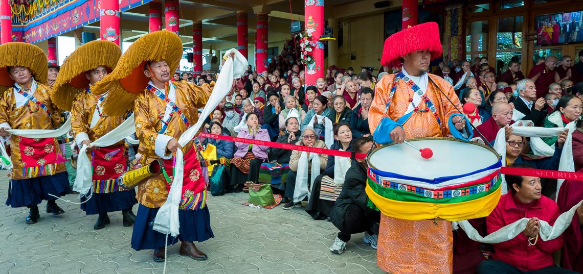 写真：チベット人団体による長寿祈願法要