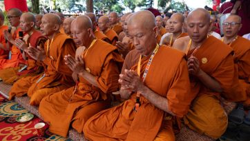 長寿祈願法要と文化伝統芸能式典