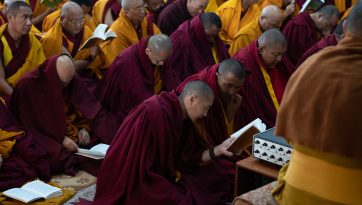 『中観心論頌』の解説の伝授 最終日