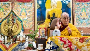 観音菩薩の灌頂伝授会